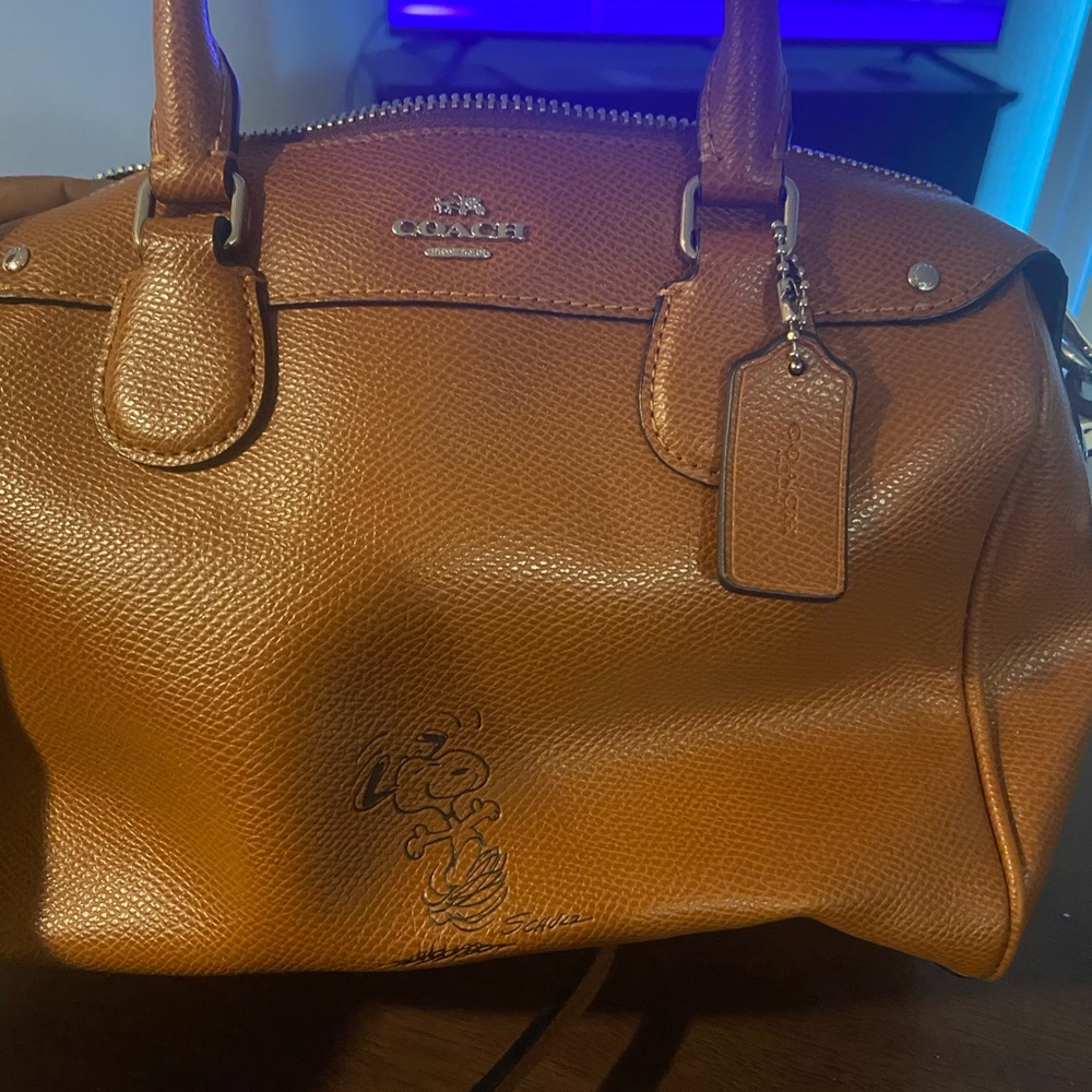 Coach Tan Leather Satchel